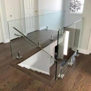 China Building Glass Balcony Railing Tempered Glass Railing System factory