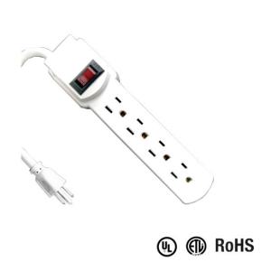 China 4 outlet UL and CUL Tested Power Strip 1.5ft 3*14AWG Cord with Switch, Surge Protector factory