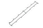 17171-E0160 Intake Manifold Gasket Parts For Kobelco SK350-8 Hino Engine
