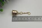 DIY high-grade leather accessories 10mm gold metal tassel hat bell charm for bag