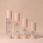 50ml Cosmetic Airless Pump Bottle Round Shape Dual Chamber Airless Bottle For