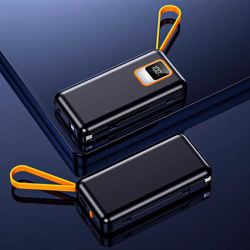 Outdoor 10000mAh TC Port Mini 22.5W Fast Charging Power Bank with Cable and Real Capacity