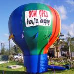 Promotion custom logo printed advertising PVC inflatable ground balloons