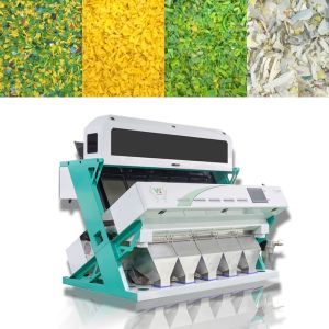 Pe Pp Pvc Pet Hdpe Ldpe Plastic Granules Color Sorter Color Sorting Machine For
