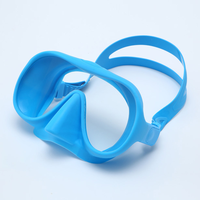 Frameless Snorkeling Goggles Single Lens Silicone Scuba Adult Diving Mask for Spearfishing