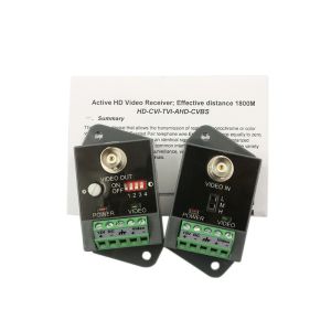 CCTV Camera Video BNC Balun UTP Active Video Receiver transmitter Up To 2400