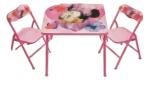Living Room Kids Furniture Folding Study Table And Chairs With Adorable Cartoon