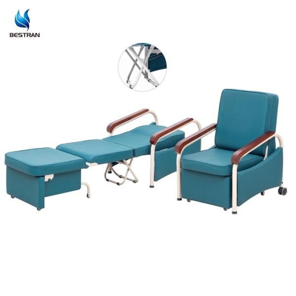 Foldable Hospital Patient Chair That Converts To Bed For Visitors & Wards