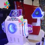 380W Arcade Driving Machine , Airplane Kiddie Ride With Steering Wheel
