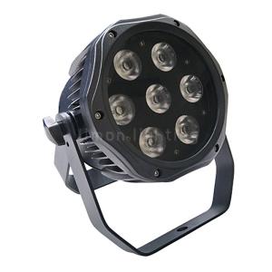 China High Brightness 7x18w RGBWAUV 6in1 IP 65 LED Slim Par Stage DJ Lights factory