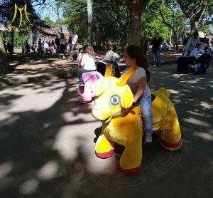 China Hansel amusement park electric walking coin operated dinosaur ride factory