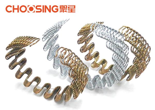 3.2mm High Arch Upholstery Zig Zag Springs Heat Treatment With Transparent