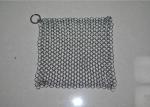 4X4 Inch 316L Stainless Steel Chainmail Scrubber for Cast Iron Pan