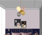 D48cm X H35cm Glass Lamp Kitchen Bar Restaurant Pendant Light