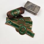 Customzied Shape Paper Cigar Label Printing Embossed Foil Stickers Cigar Ring