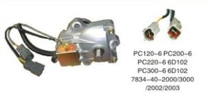 China Pc220 - 6 Pc200 - 6 Komatsu Excavator Parts Throttle Motor 7834 - 40 - 2000 7834 - 40 - 2002 factory