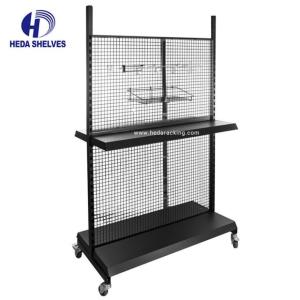 China Chrome Steel Light Duty Wire Shelving Metal Supermarket Display Racks factory