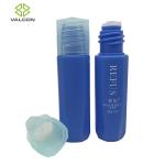 Blue Plastic Lotion Bottles 15 ML Screw Cap HDPE Material Customized Shape