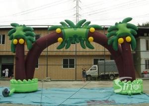 China New tropical coconut tree advertising inflatable arch for sale factory
