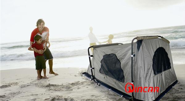 260G canvas 4 x 4 ground camping tent 1-2 person tent from Ningbo Wincar