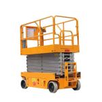 Yellow 450KG Portable Hydraulic Scissor Lift 8m Self Propelled Aerial Lift