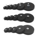 Customized Pull Force Rubber Coating Magnet Magnetic In Black Color