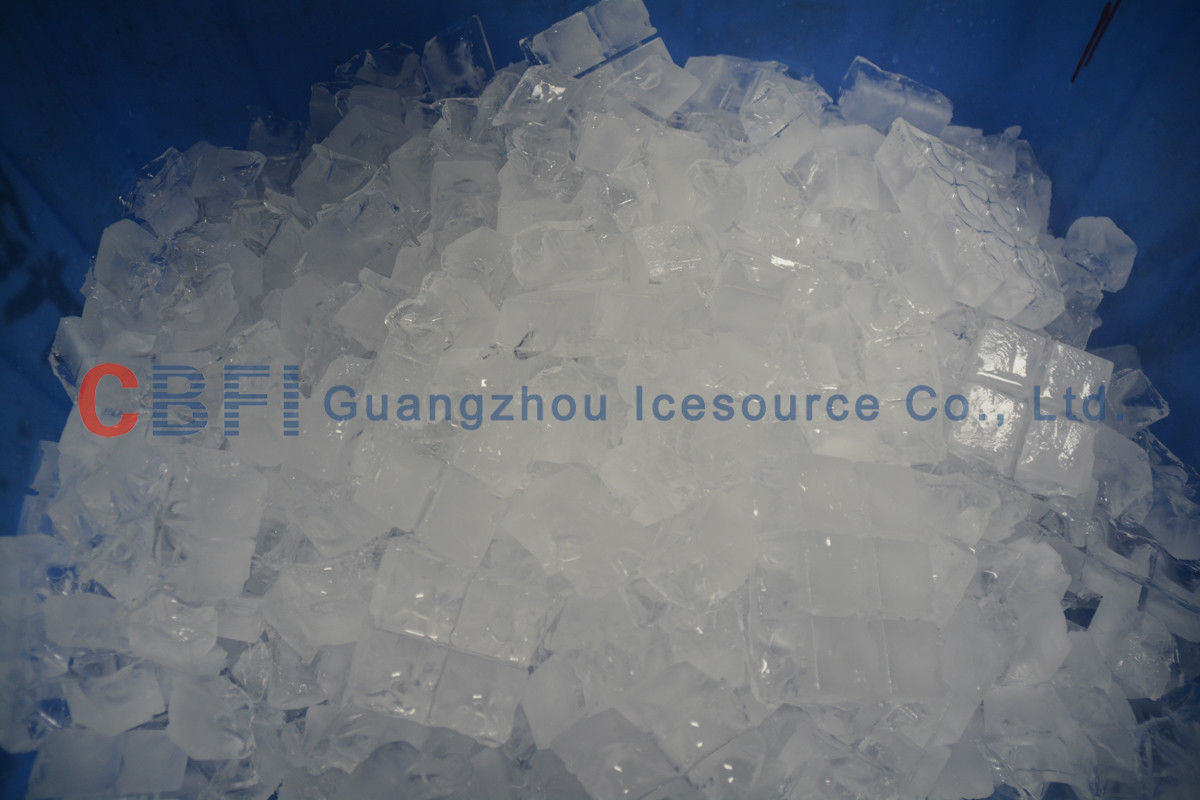 R507 Refrigerant Crystal Cube Ice Making Machine 1 ton / 3 ton