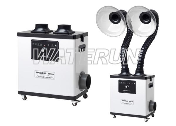 110V White Moxibustion nail salon fume extractor Equipment with Double Arms