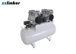Less 20 Gallon Dental Oil Free Air Compressor 1680W Low Noise 4 Chairs Supply