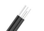 Black Fiber Optic Drop Cable High Practicability Novel Flute Design