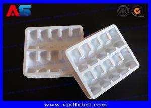 China 10 Vials 2ml White PET Plastic Blister Packaging factory