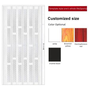 China Top Track PVC Bathroom Sliding Door Easy Installation PVC Foldable Doors factory
