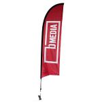 outdoor flying polyester double sided Advertising beach flag Marketing custom