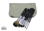 Soft 6 Piece Travel Makeup Brush Set Professional Of Synthetic Hair