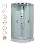 5mm Glass Sliding Door Shower Cabin with Chrome Profile and Shower Tray