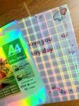 Inkjet Printable Waterproof Holographic Sticker Paper For Industrial Needs