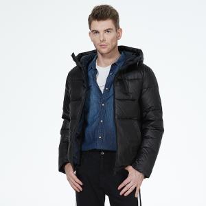 China Windproof Oil Proof Man Winter Coat Dark Eco Feather Down Jacket Men factory