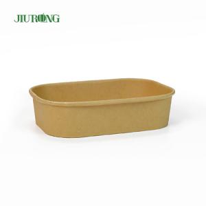 China Waterproof Recyclable Paper Takeaway Bowl 1500ml Food Grade For Salad factory