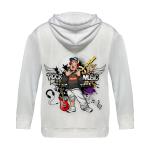 Halloween Skull Graphic Oversized Hoodies Printed Oversized Sweatshirt Machine