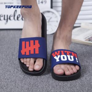 China Latest Trendy Wide Strap Flip Flop EVA Flat Shoes factory