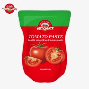 China 1100g Stand-Up Sachet Of Tomato Paste Meets ISO HACCP And BRC Standards For Factory Pricing Compliance factory