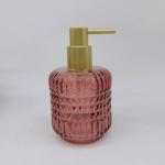 Chili And Brown Glass Bathroom Accessories Round Shape With Diamond Checker