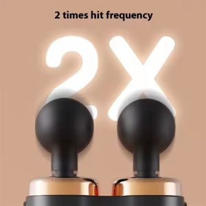 Cordless Dual Head Massage Gun Full Body Deep Tissue Massager Type C Charging