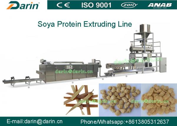 China Tsp Extruding Machine/ soybean Protein Line /soya Protein Chunk Extruder factory
