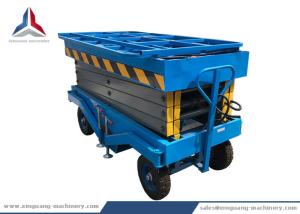 China 10m Working Height Movable Hydraulic Scissor Lift Table for Warehouse factory