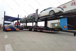 China 6-8 Car Capacity Car Transporter Trailer with Air Suspension System and Fuwa/BPW Axle factory