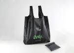 Large Zippered Pocket Fashion Polyester Tote Bags Shopping Waterproof Cloth