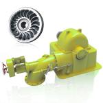 Hydro Power Equipment Turgo Turbine Water Turbine Generator 5t-20t Rated Head 50