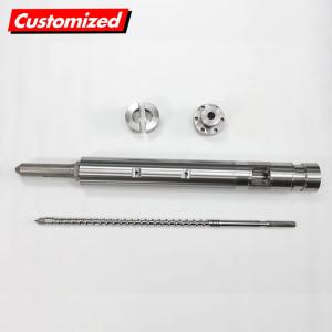 China Custom Stainless Steel Alloy Single Twin Extruder Screw Barrel Reciprocating Injection Lead Feed Screw Auger Nitride factory