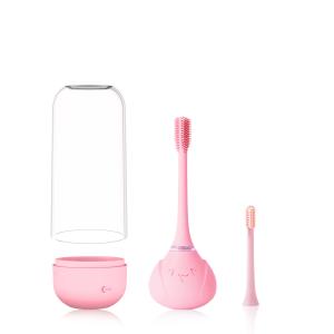 China 2024 New Arrival Baby Toothbrush Silicone Electric Toothbrush For Kids With Smart Timer factory